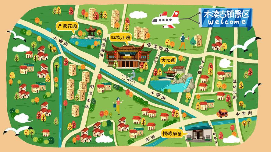 广东手绘地图：一机在手，智慧景区游览无忧